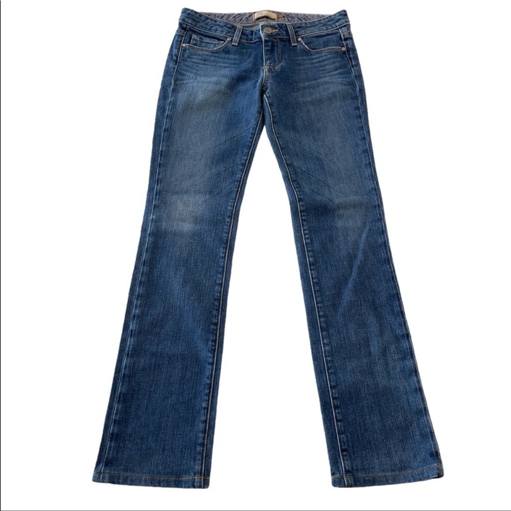 PAIGE Denim Jeans Blue Heights Low Rise Straight Leg Women’s Size 27